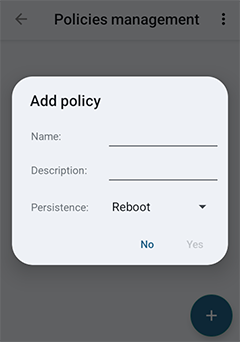 Add a new policy