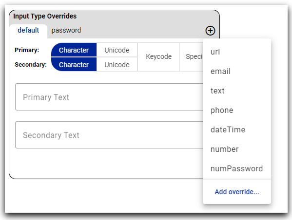 Layout Dropdown Menu