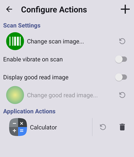 Configure Actions Settings