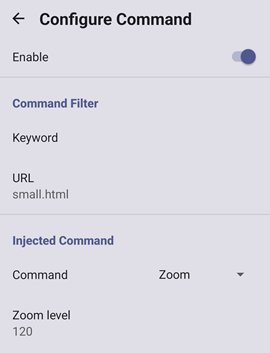 Configure Command
