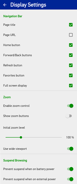 Display Settings