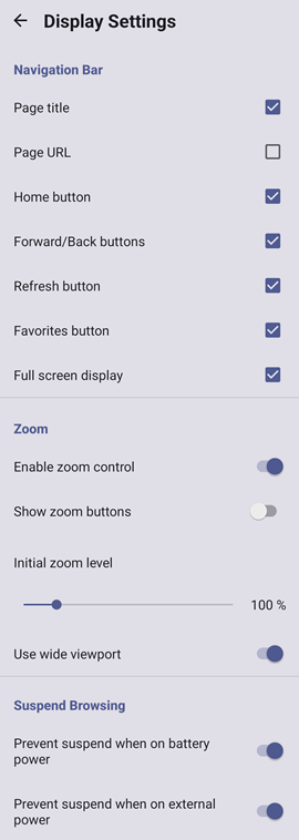 Display Settings