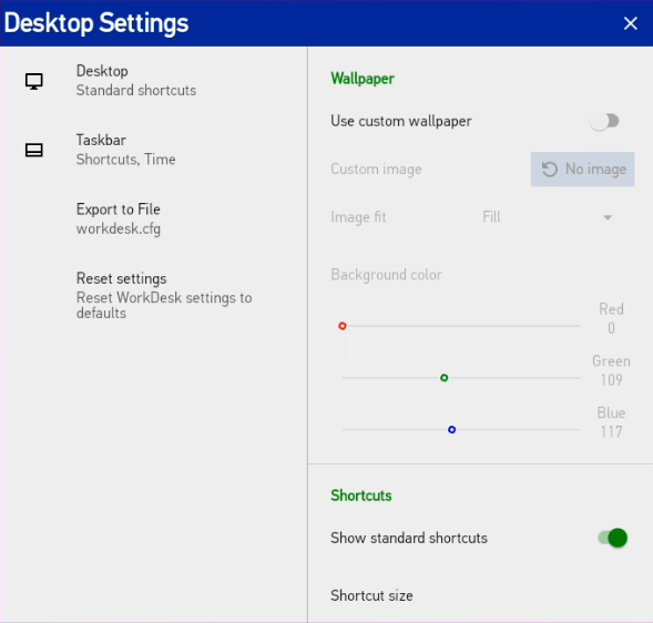 Settings Screen
