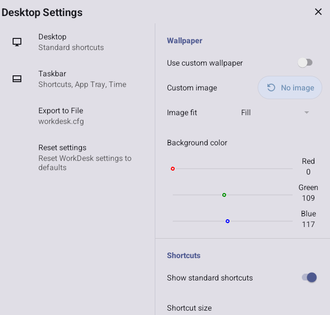 Settings Screen