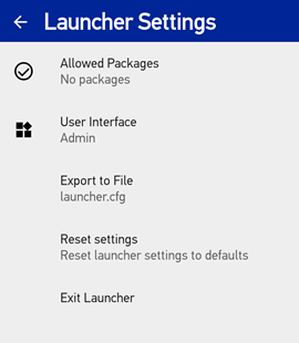 Settings Screen