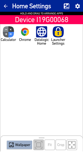 Home Settings Screen