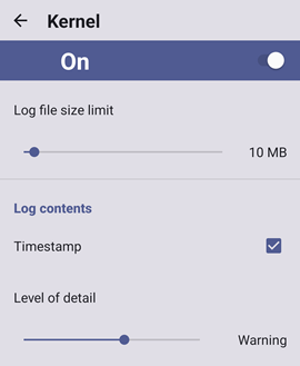 Kernel Settings
