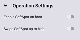 Operation Settings