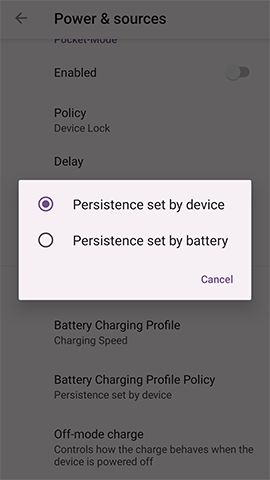 Charging Profile Policy