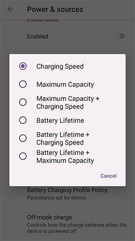 Charging Profiles