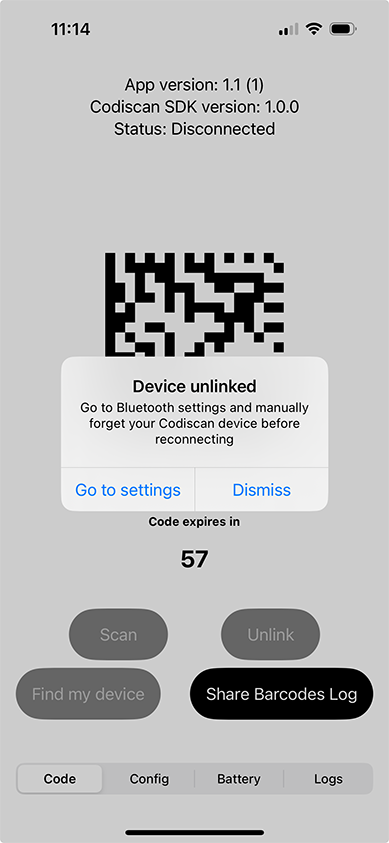 Code Tab Unlink