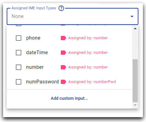 Custom Input Type