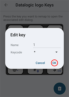 Datalogic logo keys remap