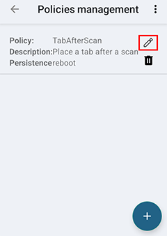 Delete policy