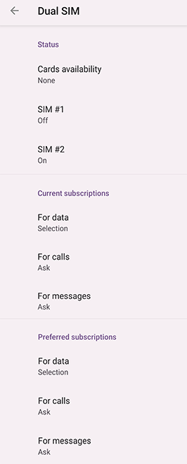 Dual SIM