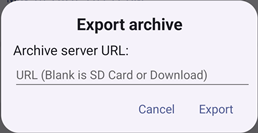 Export Log Archive