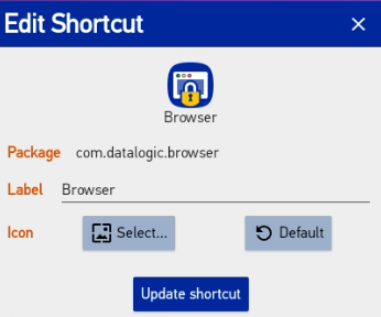 Edit Shortcut
