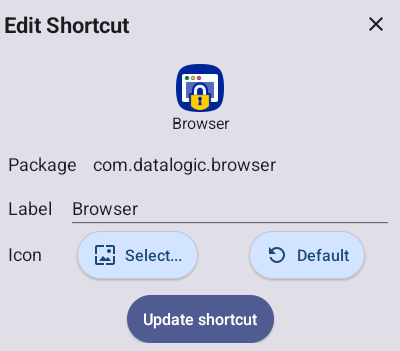 Edit Shortcut