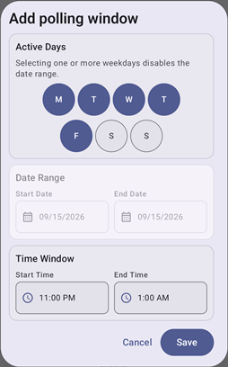 Polling Window
