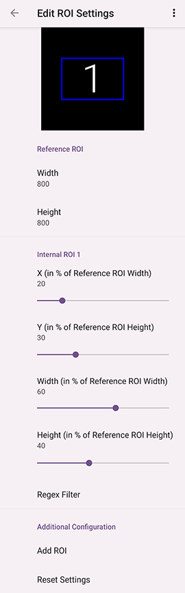 ROI Settings