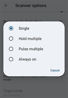 Scan Mode
