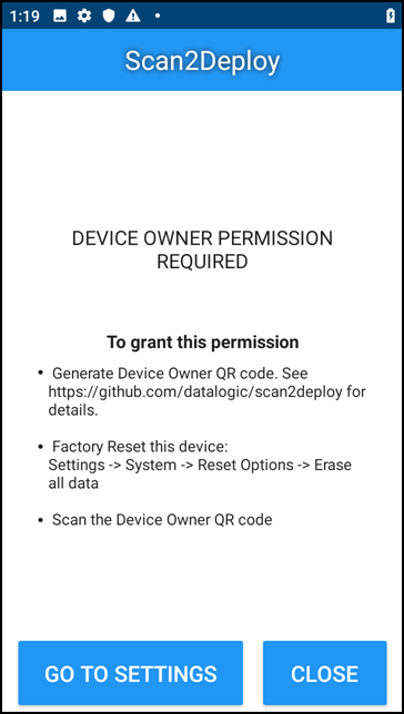 Device Owner Required