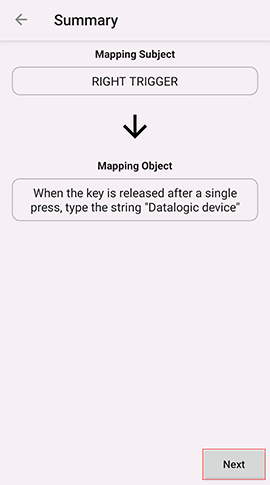 Text remapped