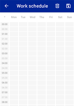 Work schedule